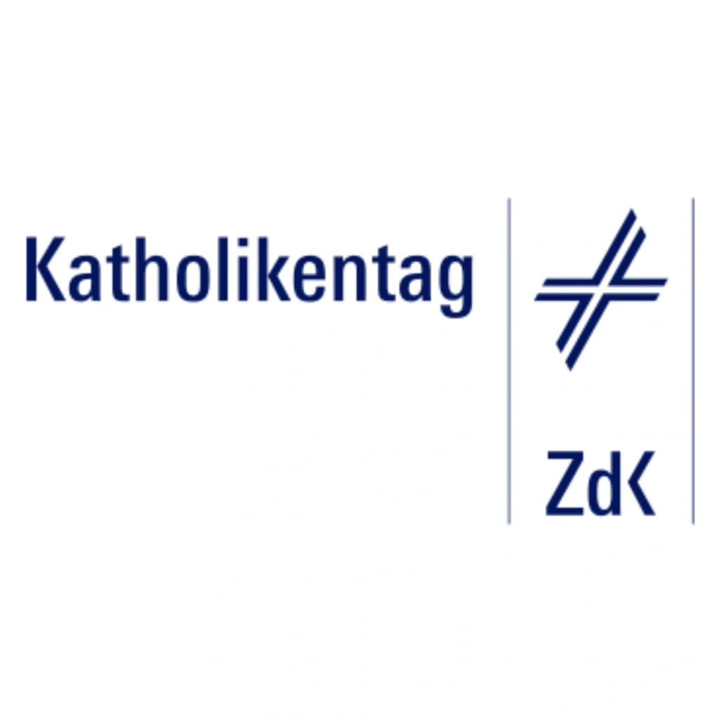 Das Bild zeigt das Logo des Deutschen Katholikentages. Text: "Katholikentag" und "ZdK".
